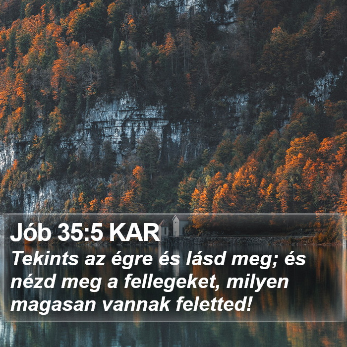 Jób 35:5 KAR Bible Study