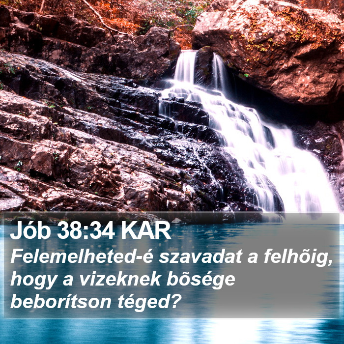 Jób 38:34 KAR Bible Study