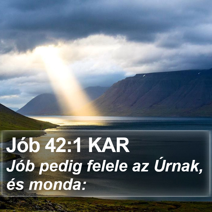 Jób 42:1 KAR Bible Study