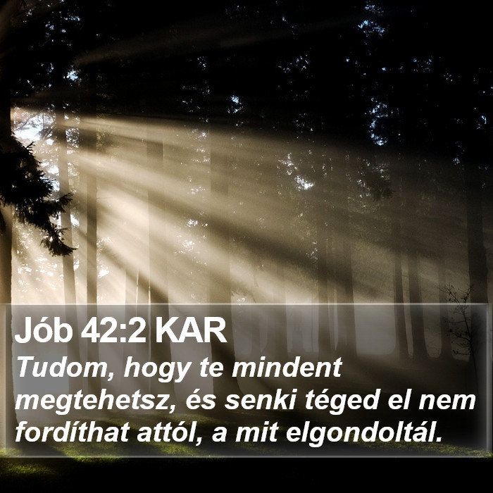 Jób 42:2 KAR Bible Study