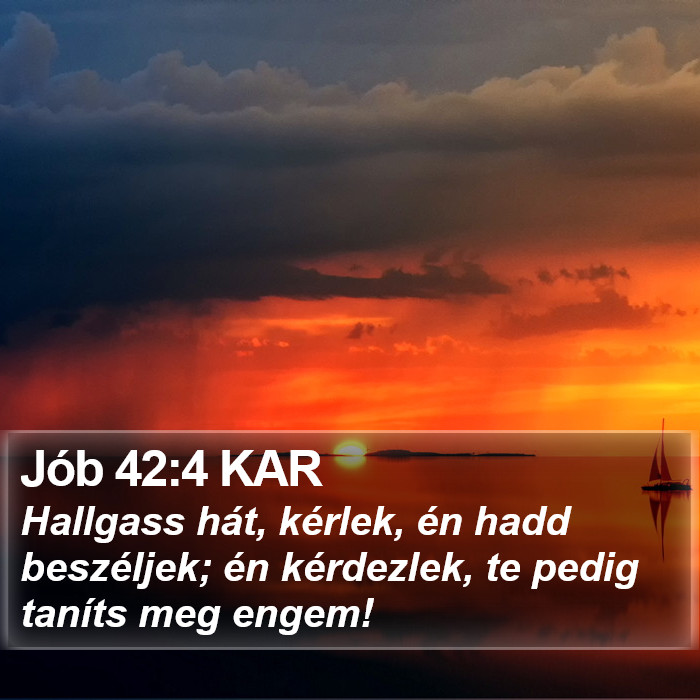 Jób 42:4 KAR Bible Study