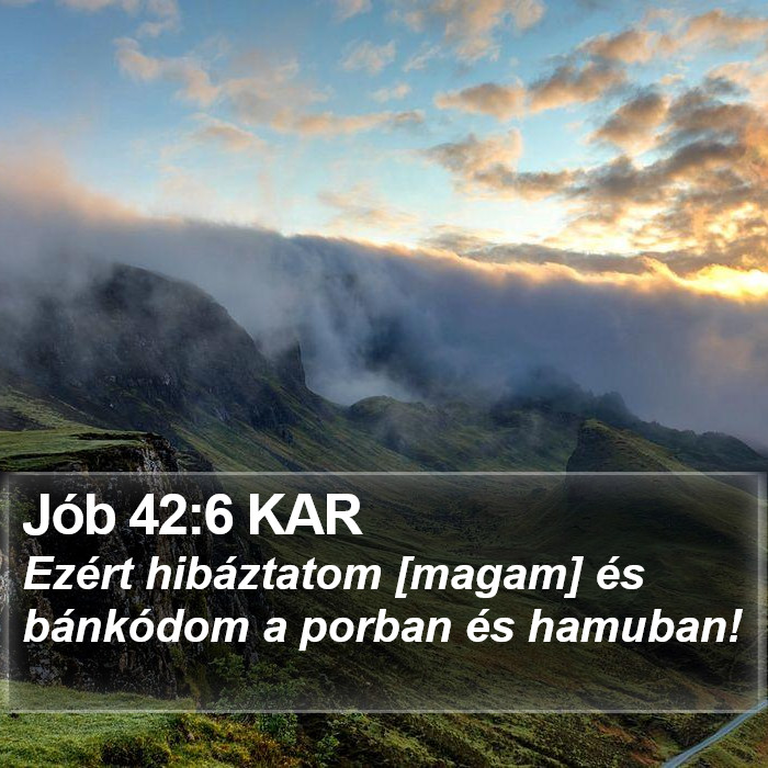 Jób 42:6 KAR Bible Study