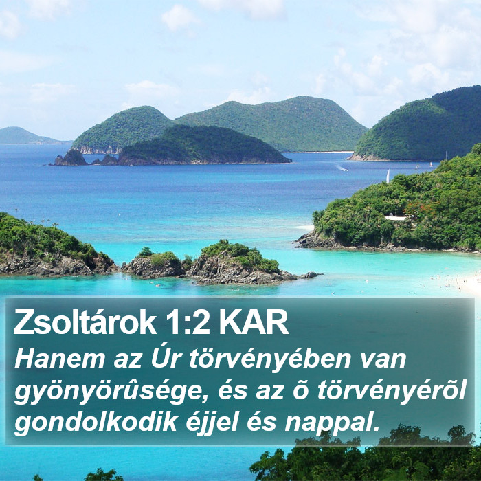 Zsoltárok 1:2 KAR Bible Study