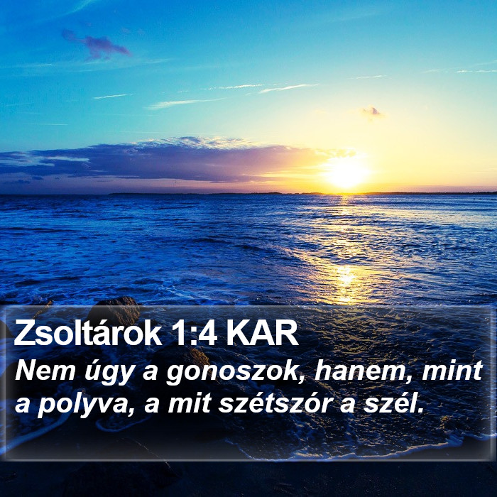 Zsoltárok 1:4 KAR Bible Study