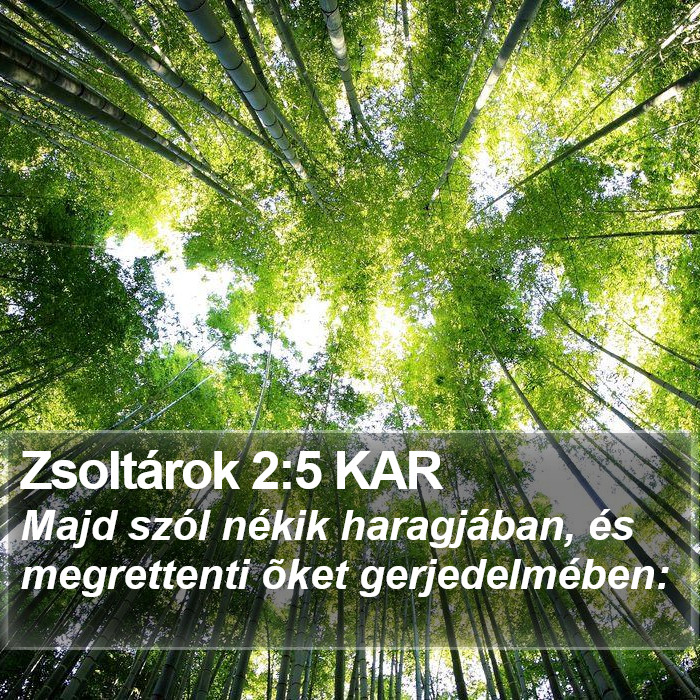 Zsoltárok 2:5 KAR Bible Study