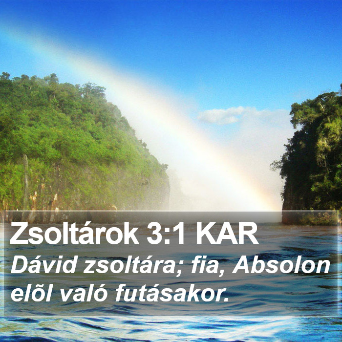 Zsoltárok 3:1 KAR Bible Study