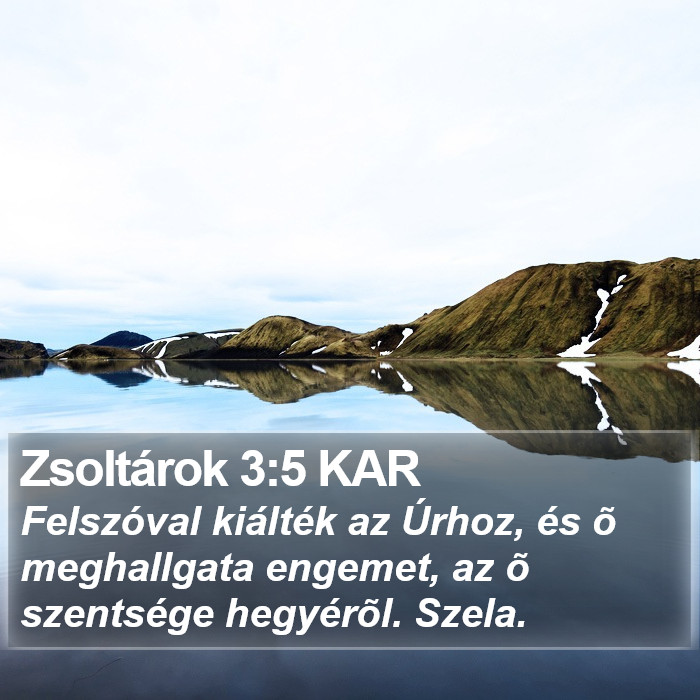 Zsoltárok 3:5 KAR Bible Study