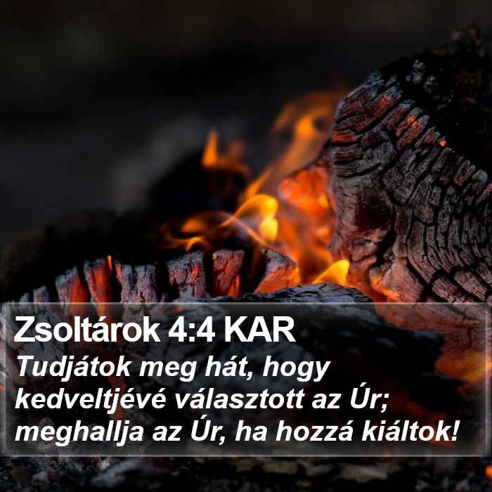 Zsoltárok 4:4 KAR Bible Study