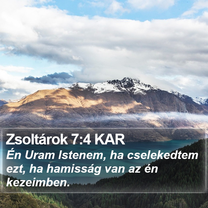 Zsoltárok 7:4 KAR Bible Study