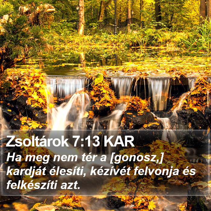 Zsoltárok 7:13 KAR Bible Study