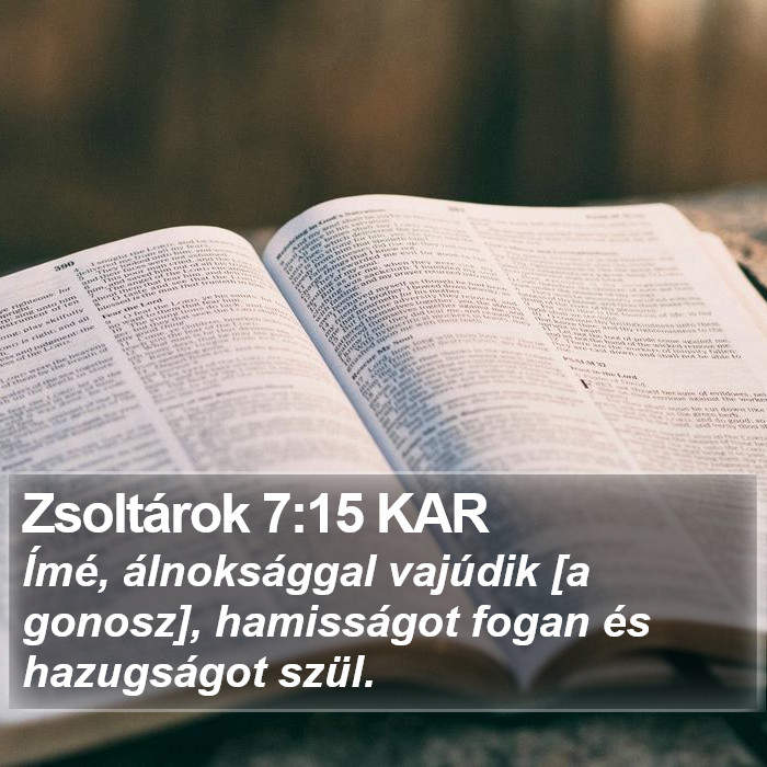 Zsoltárok 7:15 KAR Bible Study