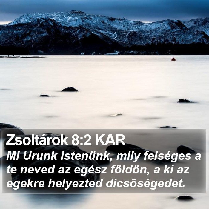 Zsoltárok 8:2 KAR Bible Study