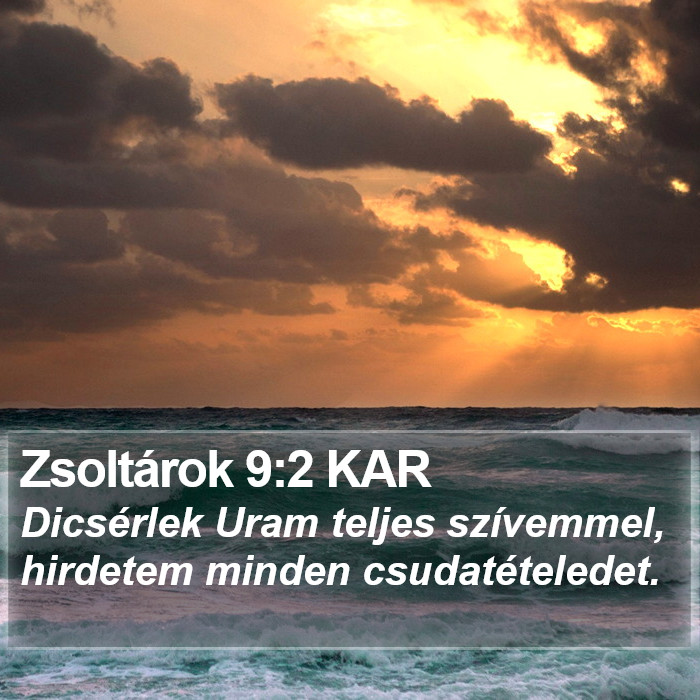 Zsoltárok 9:2 KAR Bible Study