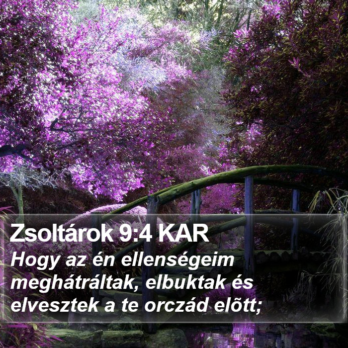 Zsoltárok 9:4 KAR Bible Study