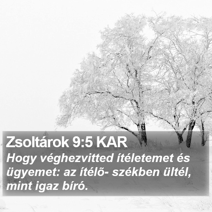 Zsoltárok 9:5 KAR Bible Study