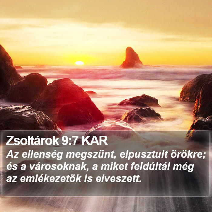 Zsoltárok 9:7 KAR Bible Study