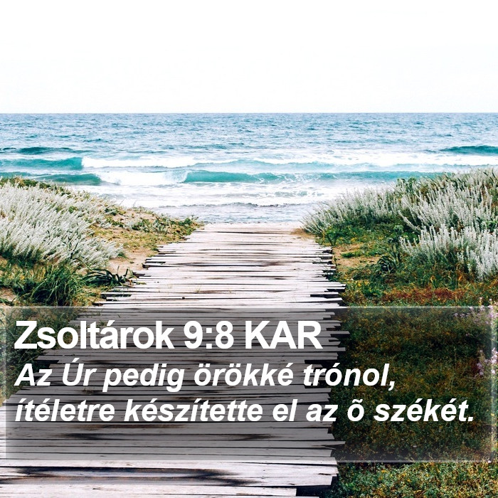 Zsoltárok 9:8 KAR Bible Study