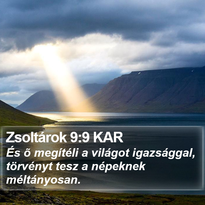 Zsoltárok 9:9 KAR Bible Study