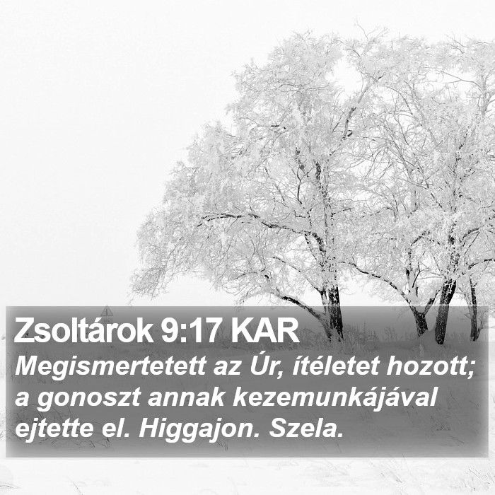 Zsoltárok 9:17 KAR Bible Study