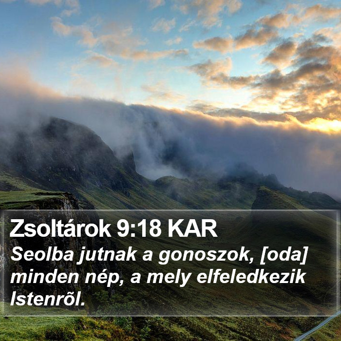 Zsoltárok 9:18 KAR Bible Study