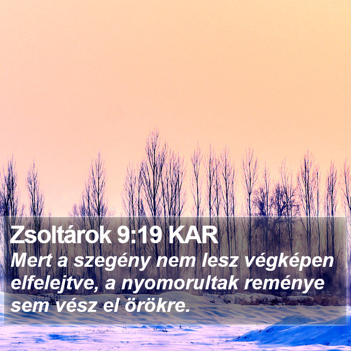 Zsoltárok 9:19 KAR Bible Study