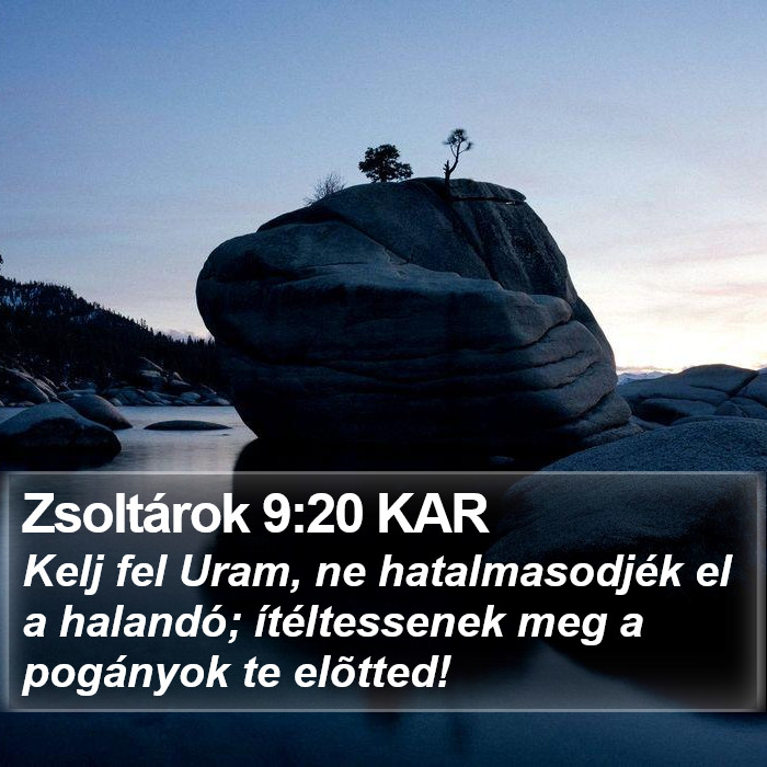 Zsoltárok 9:20 KAR Bible Study