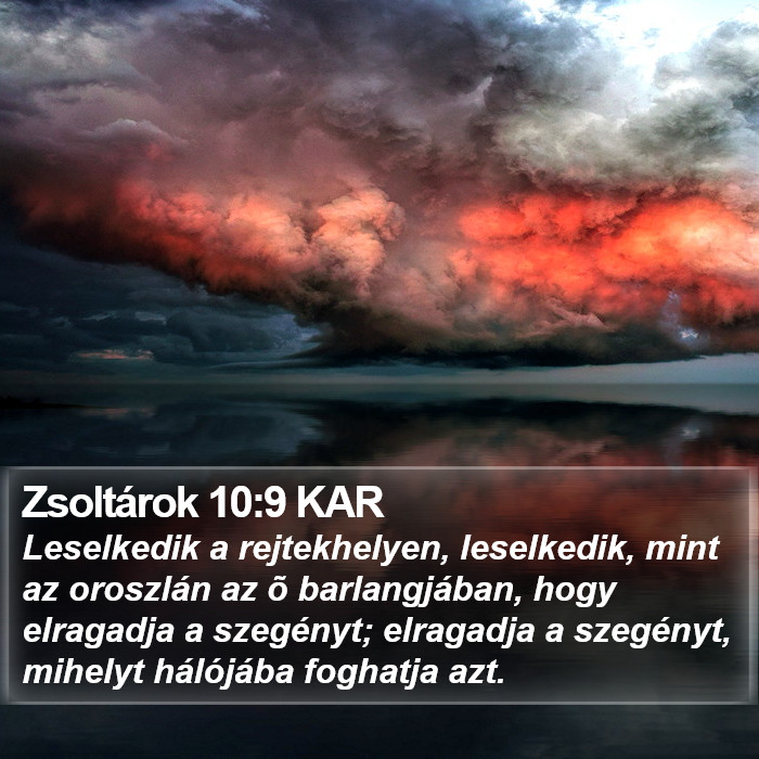 Zsoltárok 10:9 KAR Bible Study