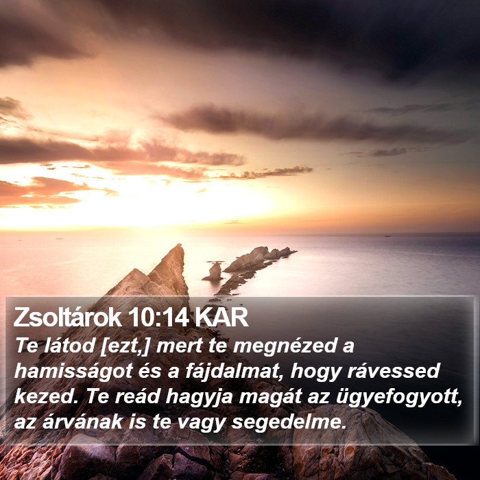 Zsoltárok 10:14 KAR Bible Study