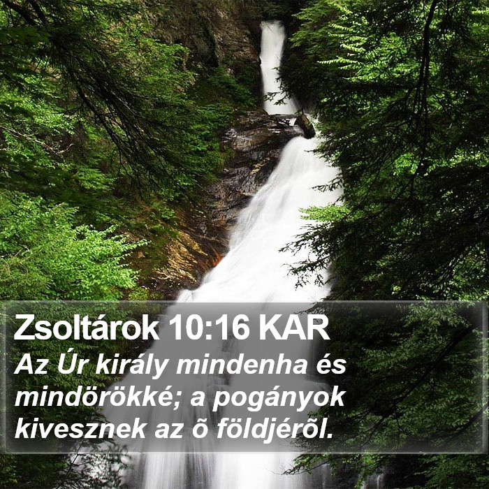 Zsoltárok 10:16 KAR Bible Study