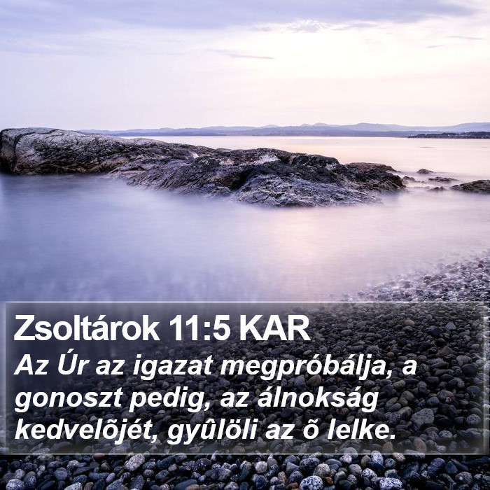 Zsoltárok 11:5 KAR Bible Study