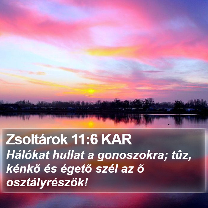 Zsoltárok 11:6 KAR Bible Study