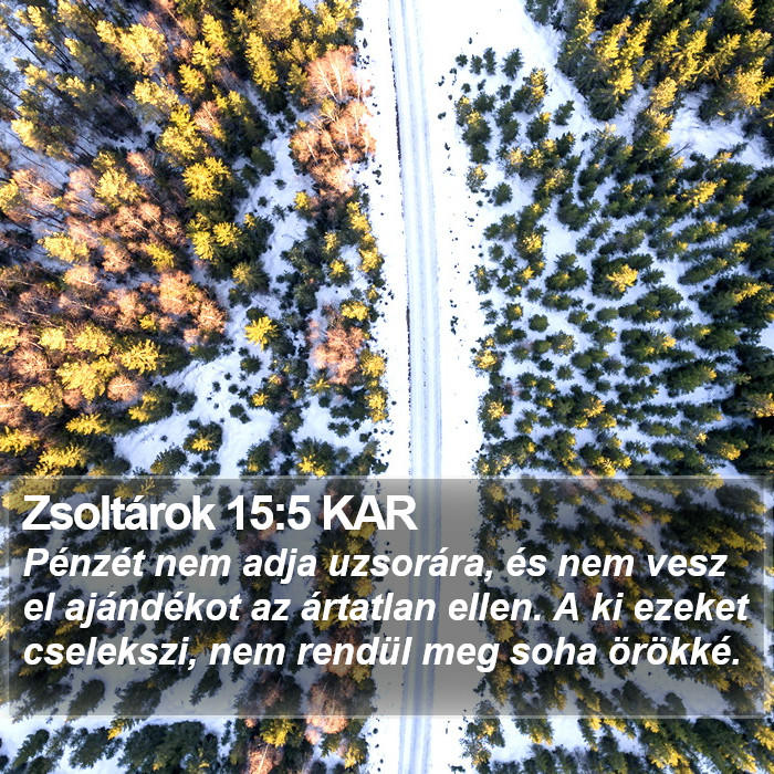 Zsoltárok 15:5 KAR Bible Study