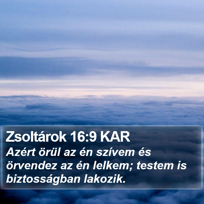 Zsoltárok 16:9 KAR Bible Study