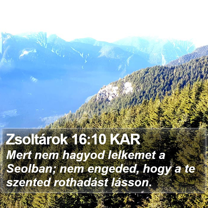 Zsoltárok 16:10 KAR Bible Study