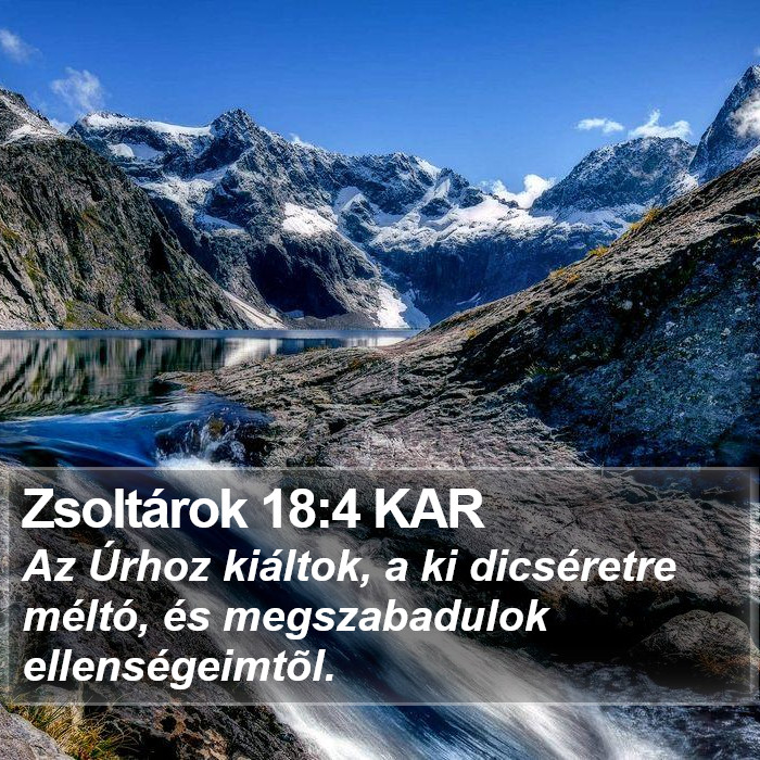 Zsoltárok 18:4 KAR Bible Study