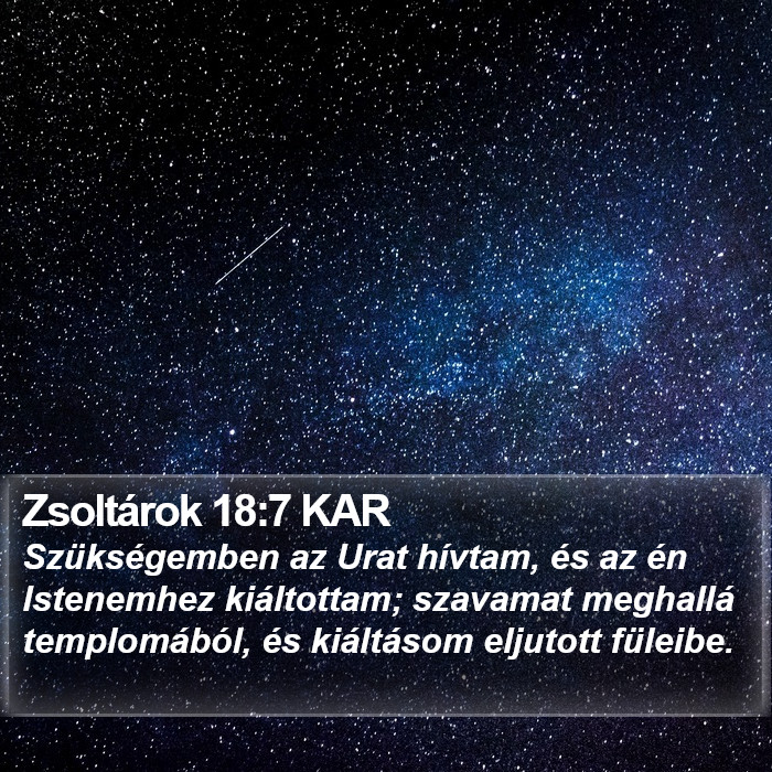 Zsoltárok 18:7 KAR Bible Study