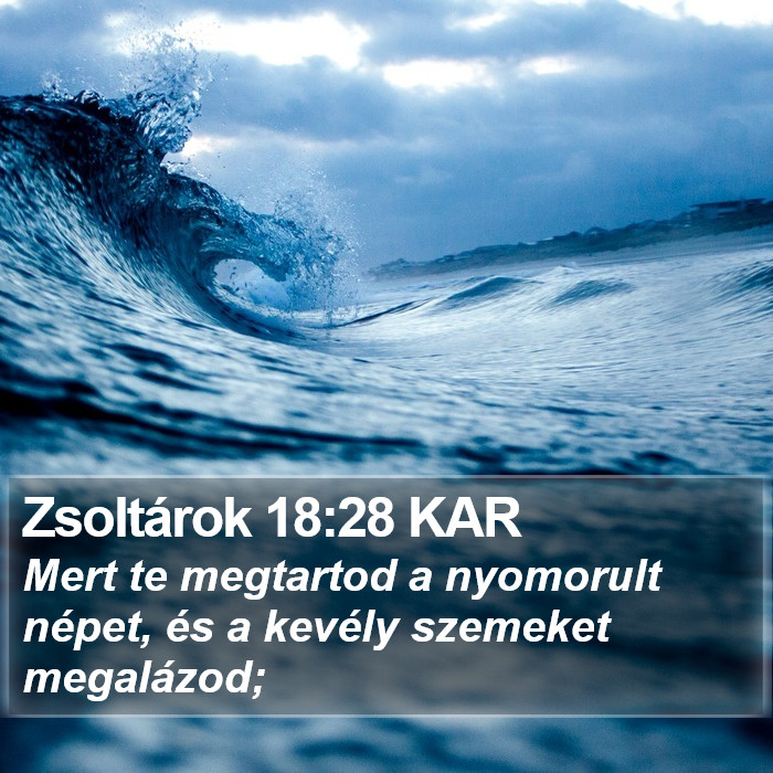 Zsoltárok 18:28 KAR Bible Study