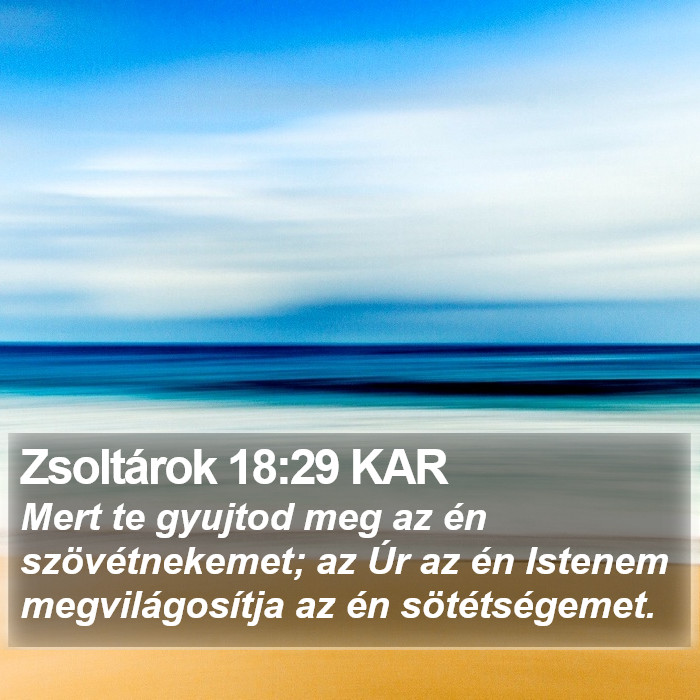 Zsoltárok 18:29 KAR Bible Study