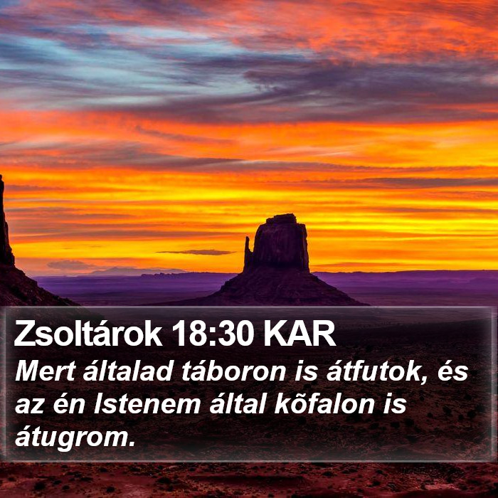 Zsoltárok 18:30 KAR Bible Study