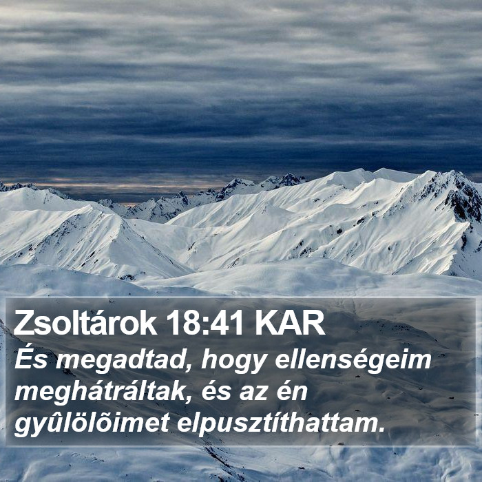 Zsoltárok 18:41 KAR Bible Study