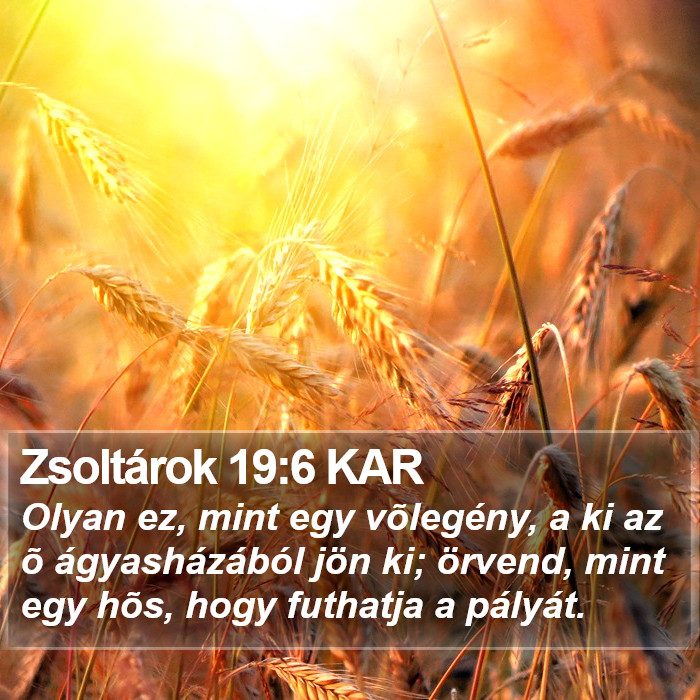 Zsoltárok 19:6 KAR Bible Study