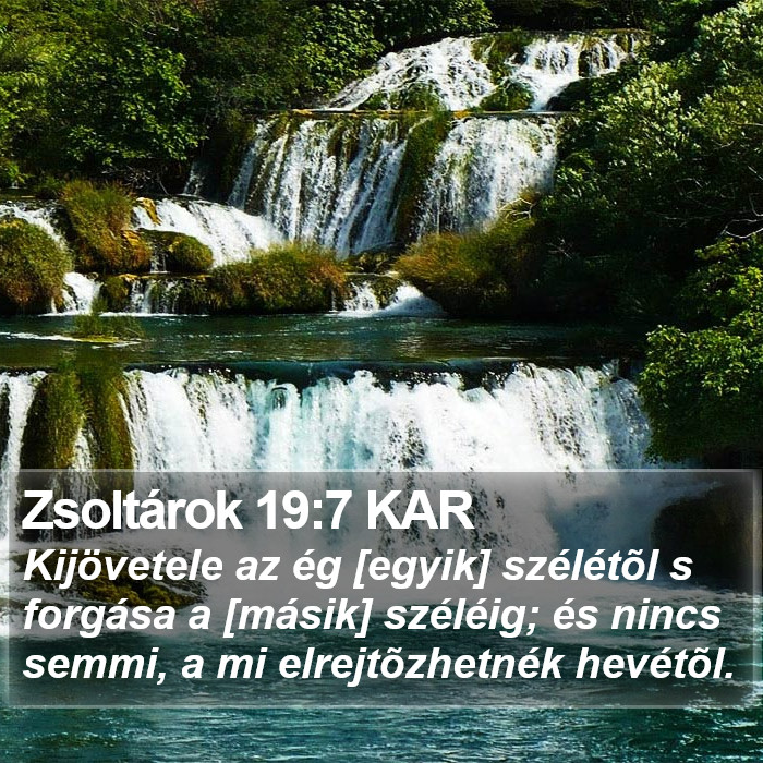 Zsoltárok 19:7 KAR Bible Study