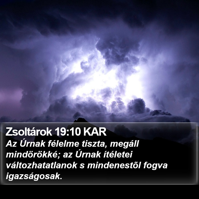 Zsoltárok 19:10 KAR Bible Study