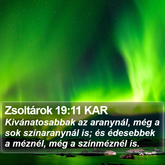 Zsoltárok 19:11 KAR Bible Study