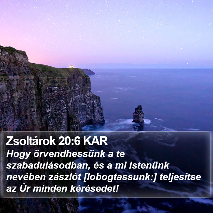 Zsoltárok 20:6 KAR Bible Study