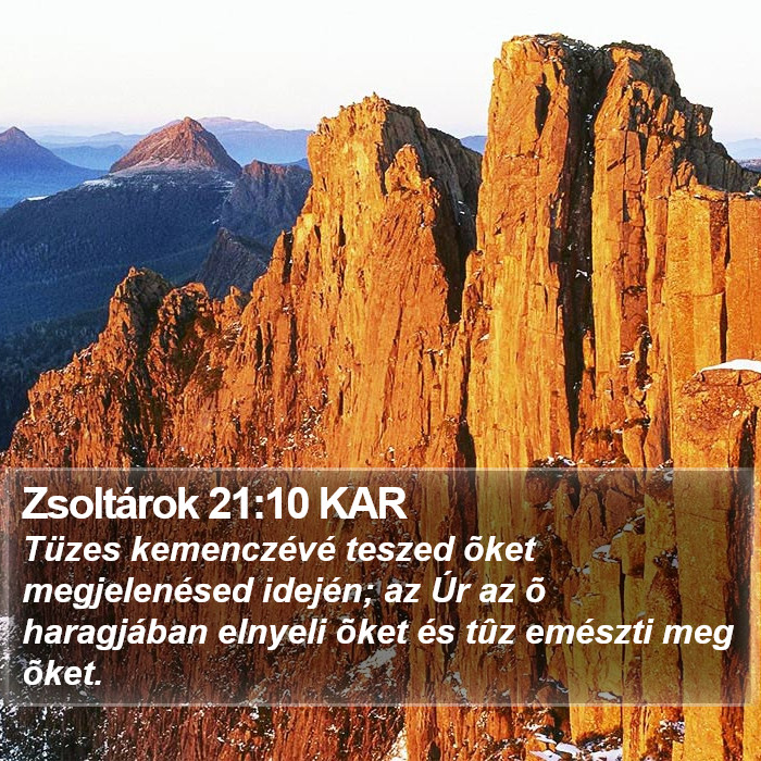 Zsoltárok 21:10 KAR Bible Study