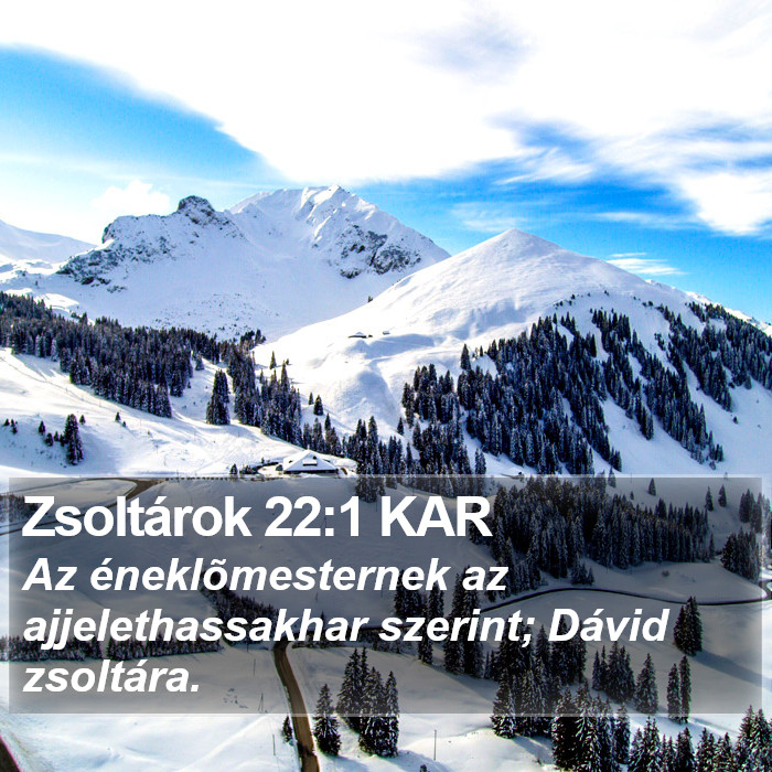 Zsoltárok 22:1 KAR Bible Study