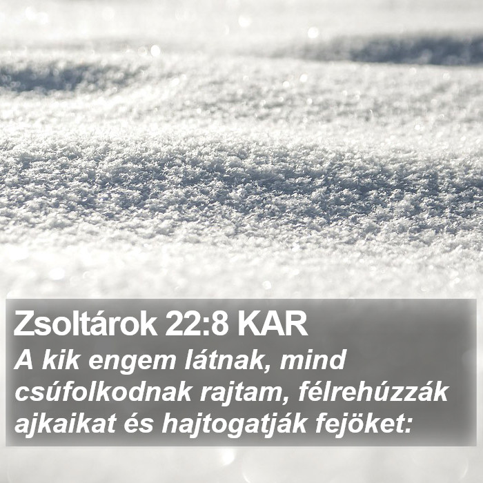 Zsoltárok 22:8 KAR Bible Study