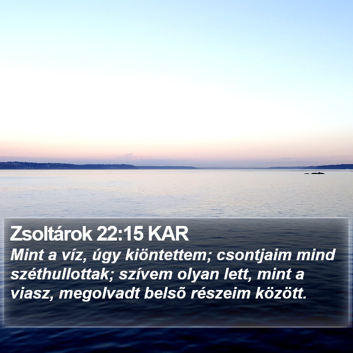 Zsoltárok 22:15 KAR Bible Study