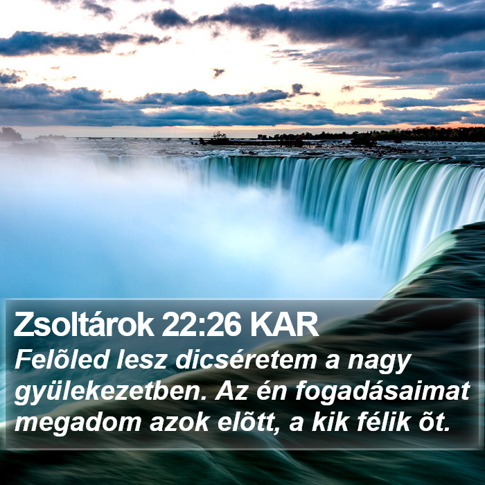 Zsoltárok 22:26 KAR Bible Study